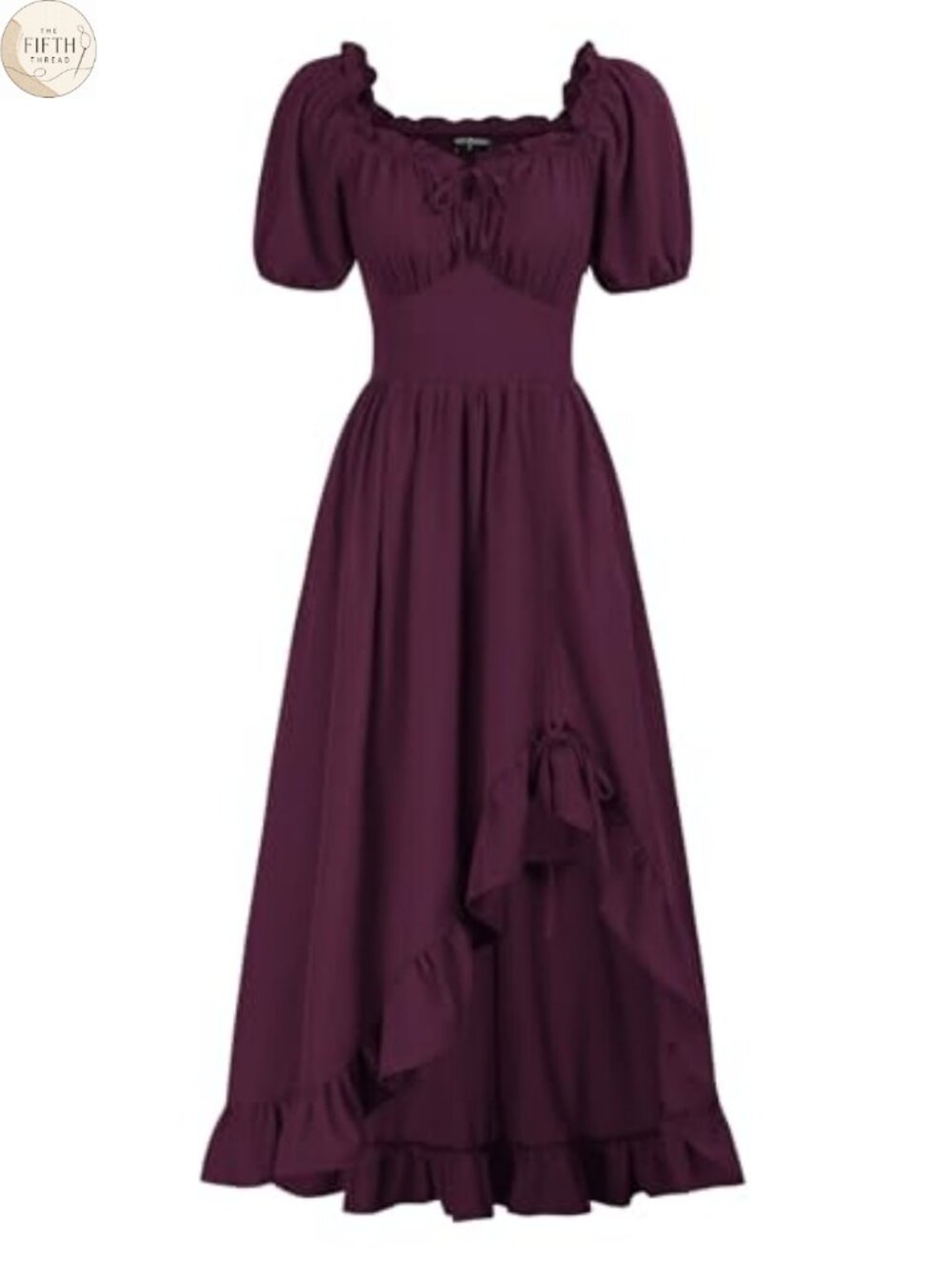 Renaissance Corset Dress High Low Victorian Peasant Costume